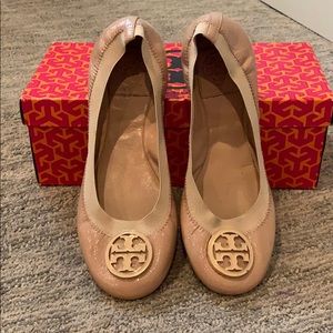 Nude Tory Burch Ballet Flats